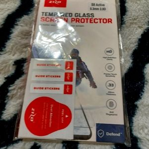 S8 Active Tempered Glass Protector